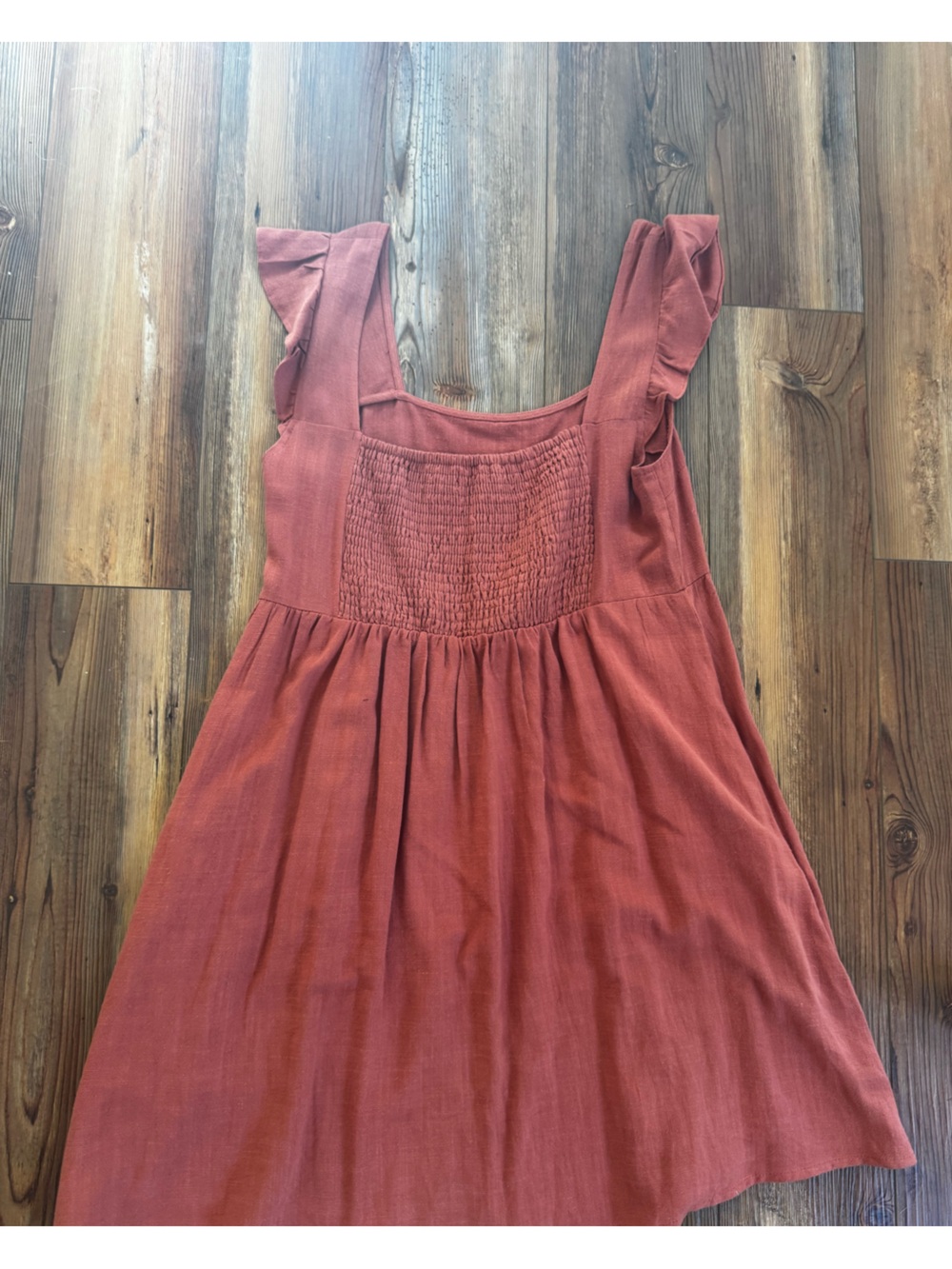 Wishlist Apparel - small - Rust Ruffled Strap Sundress - Picture 5 of 7